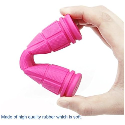  Coolrunner Bike Handlebar Grips, Bicycle Grips for Kids Girls Boys, Non-Slip Rubber Mushroom Grips for Scooter Cruiser Seadoo Tricycle Wheel Chair Mountain Road Urban Foldable Bike