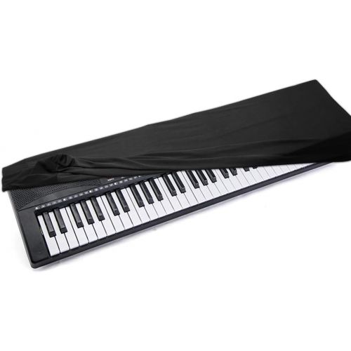  [아마존베스트]Coolrunner Piano Keyboard Dust Cover For 61/76/88 Keys- Electric/Digital Piano Stretchable Protective Keyboard Cover, Elastic Cord Locking Clasp, Machine Washable (88 Keys)