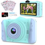 Coolwill Kids Camera for 3-12 Year Old Girls & Boys, 12MP Video Camera with 3.5 inch 1080P FHD Large Screen & 8X Digital Zoom,Popular Childrens Birthday Gifts,Come with 32G TF Card