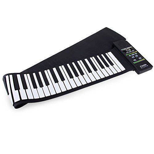  Coondmart Midi Roll Up Portable Electronic Flexible Fold Keyboard Piano PN88S MIDI Piano Kit with 88 Keys - 100 - 240V