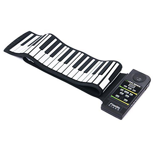  Coondmart Midi Roll Up Portable Electronic Flexible Fold Keyboard Piano PN88S MIDI Piano Kit with 88 Keys - 100 - 240V