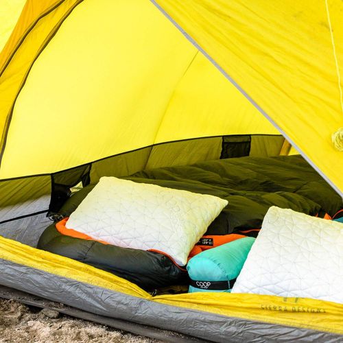 [아마존베스트]Coop Home Goods - Adjustable Travel/Camping Pillow - Hypoallergenic Shredded Memory Foam Fill - Lulltra Washable Cover - Includes Compressible Stuff Sack - CertiPUR-US/GREENGUARD G
