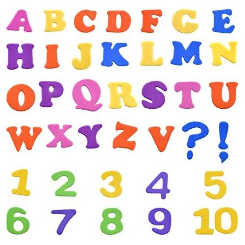  [아마존베스트]Coopay Self-Adhesive Foam Letter Alphabet Number Stickers Assorted Colors for Kids Arts Craft Supplies