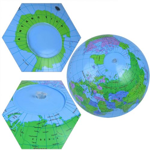  Coopay 5 Pack Inflatable Globe PVC World Globe Inflatable Earth Beach Ball for Beach Playing or Teaching