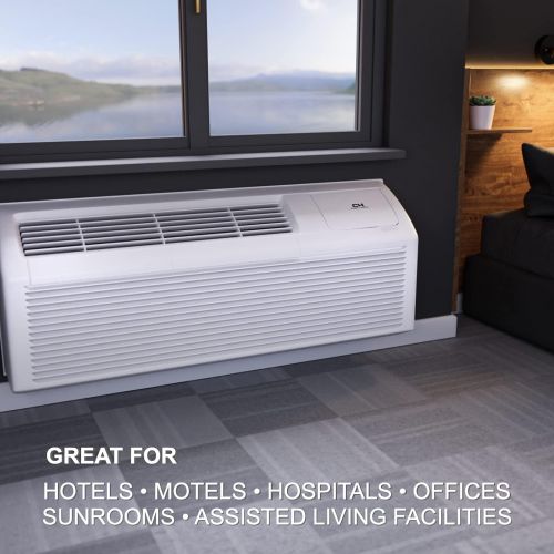  Cooper&Hunter 15,000 BTU (1.25 Ton) High Efficiency PTAC Packaged Terminal Air Conditioner With Heat Pump PTHP Heating And Cooling With Electric Cord