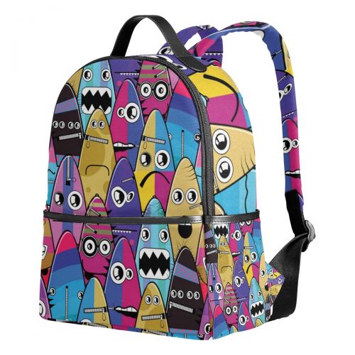  Cooper girl Monsters Travel Casual Backpack for Junior High Teen