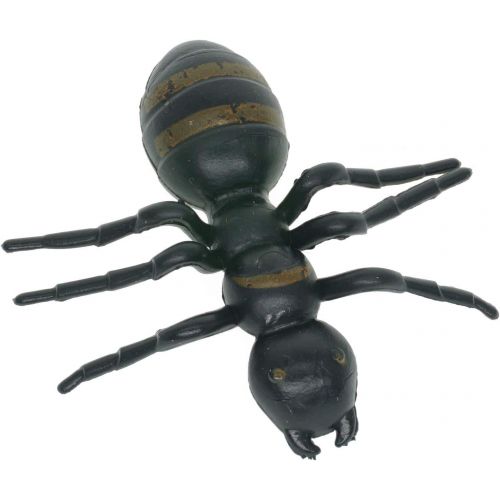  Cooplay 20pcs Fake Big Ant GiantAnts Queen Black Plastic Mock Reptile Insects Joke Toys Prank Scary Trick Tricky Brains for Halloween Party