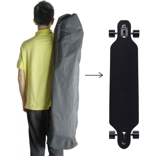  Cooplay 41 Black Professional Big Longboard Skateboard Carry Bag Handy Backpack Handbag Long Board With Mesh