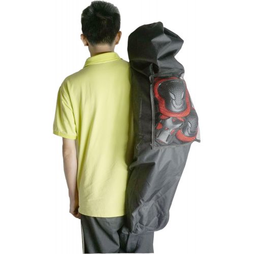  Cooplay 41 Black Professional Big Longboard Skateboard Carry Bag Handy Backpack Handbag Long Board With Mesh
