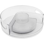 Copco Multi-Tier Cabinet Storage Turntable, 12 x 12 x 3.9-Inch, Clear