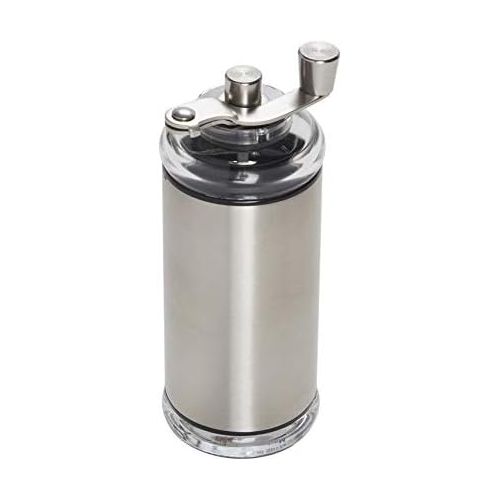  Copco Compact Manual Adjustable Coffee Grinder, 6.5-inches, Silver