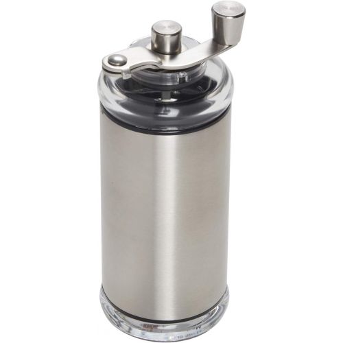  Copco Compact Manual Adjustable Coffee Grinder, 6.5-inches, Silver