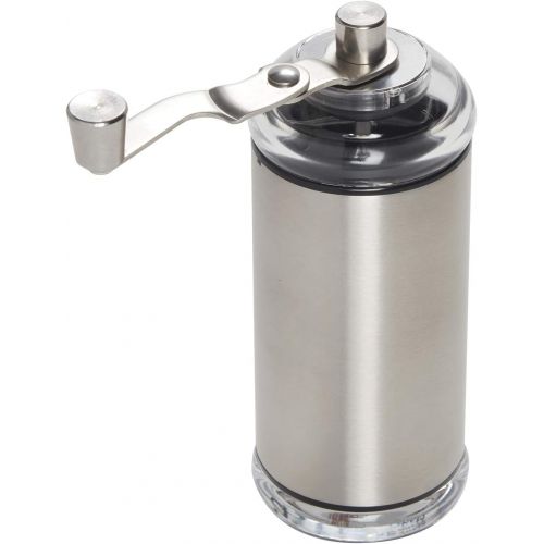  Copco Compact Manual Adjustable Coffee Grinder, 6.5-inches, Silver