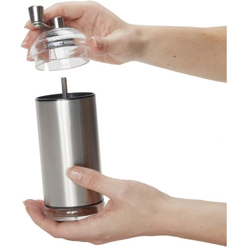  Copco Compact Manual Adjustable Coffee Grinder, 6.5-inches, Silver