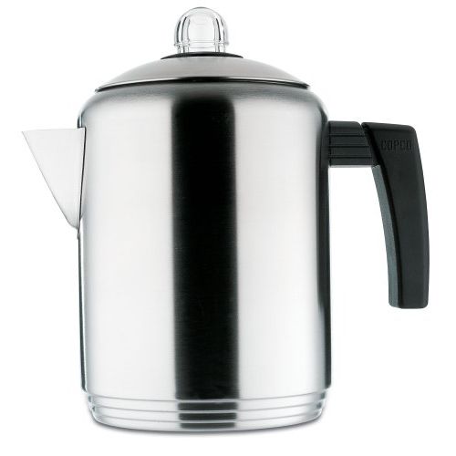  Copco Brushed 4 to 8-Cup Stainless Steel Stovetop Percolator