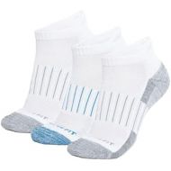 Copper Fit Unisex Copper Infused Ankle length Socks - 3 Pack ,White, Large/X-Large