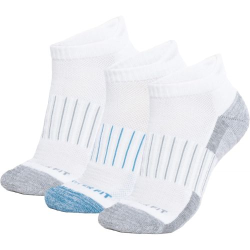  Copper Fit Unisex Copper Infused Ankle length Socks - 3 Pack ,White, Large/X-Large