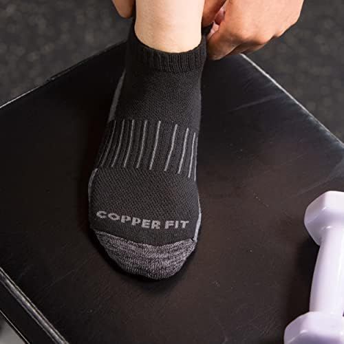  Copper Fit Unisex Copper Infused No Show Socks - 3 Pack