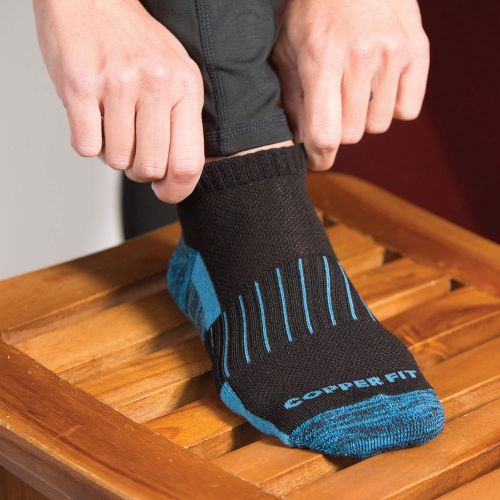  Copper Fit Unisex Copper Infused No Show Socks - 3 Pack