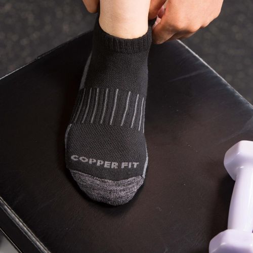  Copper Fit Unisex Copper Infused No Show Socks - 3 Pack