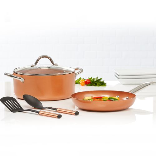  Jack Lalanne Copper Chef Casserole Set, 5 Piece