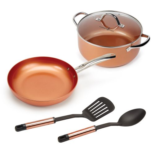  Jack Lalanne Copper Chef Casserole Set, 5 Piece