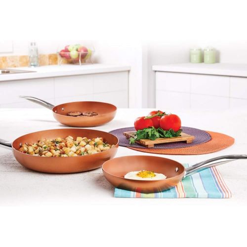  [아마존베스트]Copper Chef Round Pan 3 Pack 8/10/12