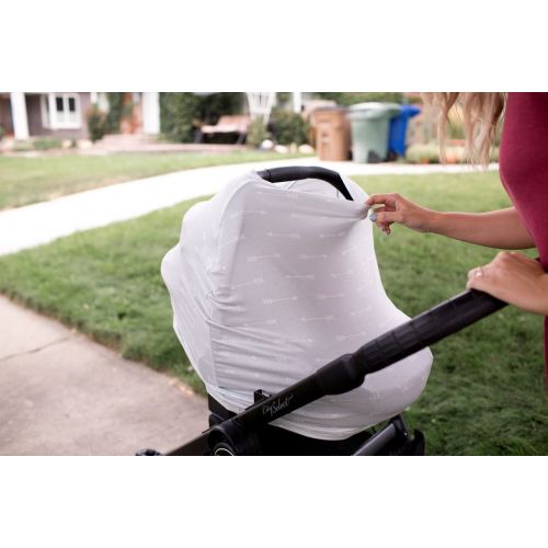  Baby Car Seat Cover Canopy and Nursing Cover Multi-Use Stretchy 3 in 1 Gift Summit by Copper Pearl
