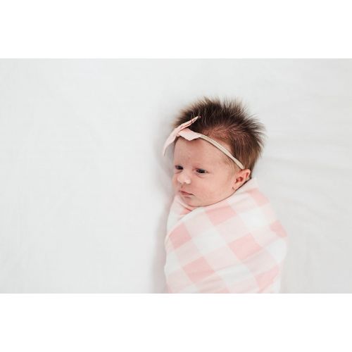  Large Premium Knit Baby Swaddle Receiving BlanketLondon by Copper Pearl