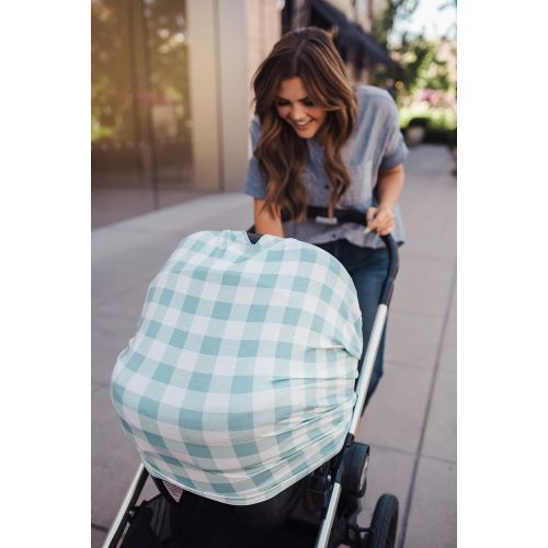  Baby Car Seat Cover Canopy and Nursing Cover Multi-Use Stretchy 5 in 1 GiftLincoln by Copper Pearl