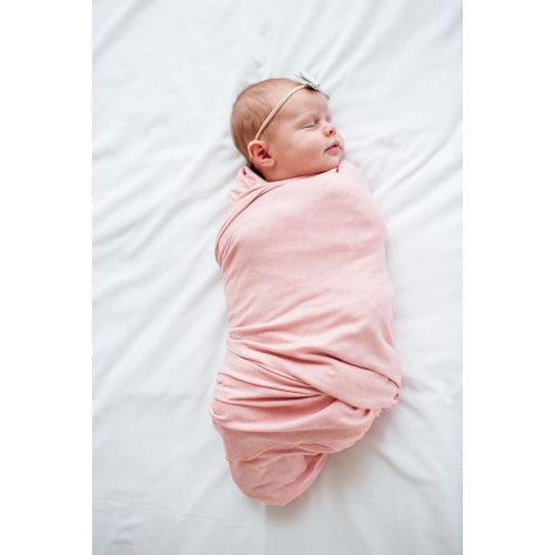  Large Premium Knit Baby Swaddle Receiving Pink BlanketDarling by Copper Pearl