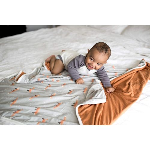  Large Premium Knit Baby 3 Layer Stretchy Quilt BlanketSwift by Copper Pearl