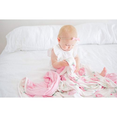  Large Premium Knit Baby 3 Layer Stretchy Quilt BlanketGrace by Copper Pearl