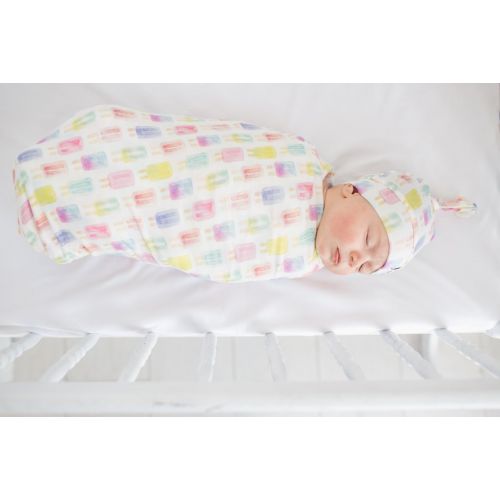  Large Premium Knit Baby Swaddle Receiving BlanketSummer by Copper Pearl