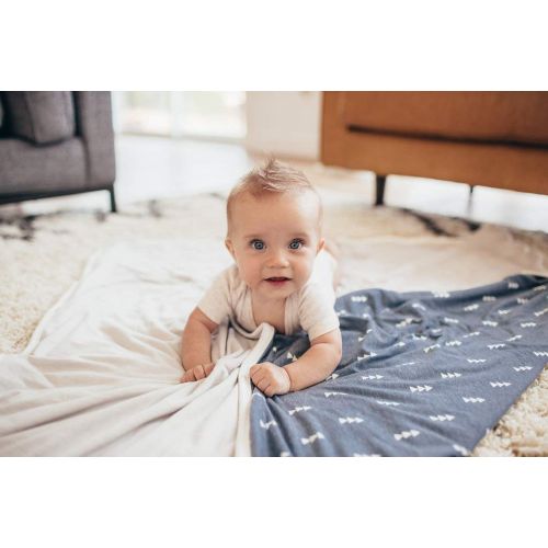  Large Premium Knit Baby 3 Layer Stretchy Quilt BlanketNorth by Copper Pearl