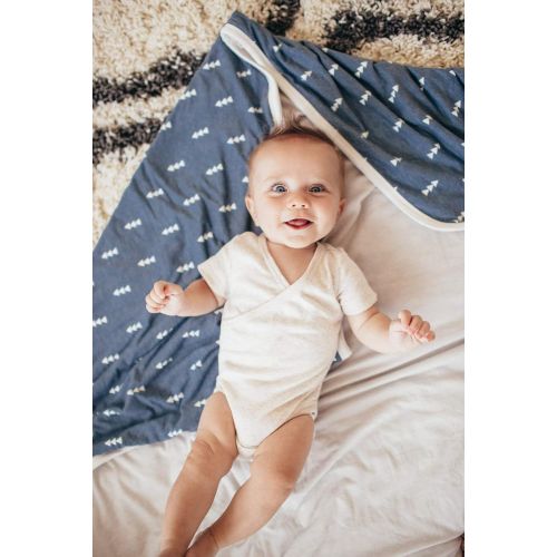  Large Premium Knit Baby 3 Layer Stretchy Quilt BlanketNorth by Copper Pearl