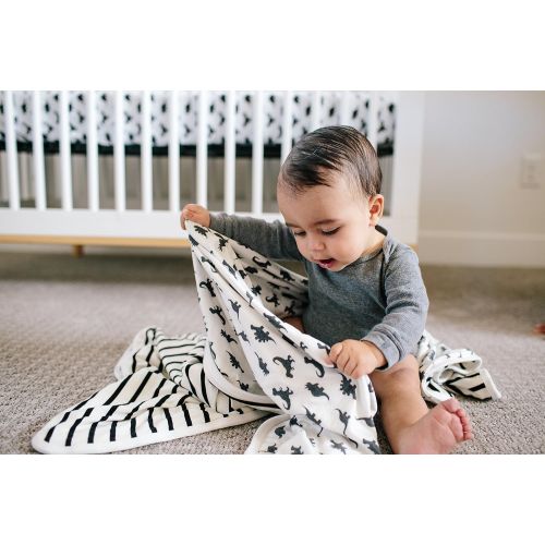  Large Premium Knit Baby 3 Layer Stretchy Quilt Blanket Dinos for BoysWild by Copper Pearl …