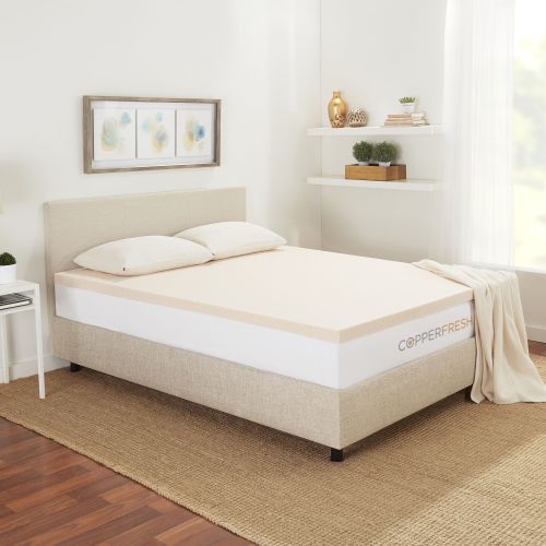  Sleep Studio CopperFresh 3-Inch Gel Memory Foam Mattress Topper