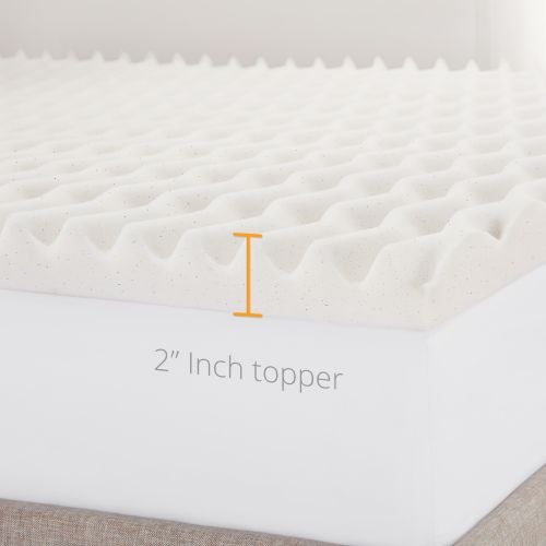  Sleep Studio CopperFresh Wave 2-Inch Foam Mattress Topper