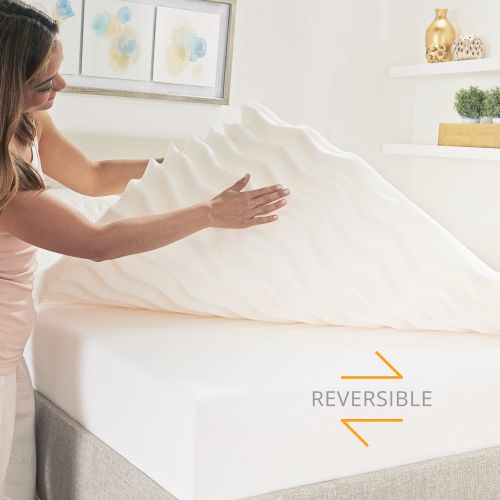  Sleep Studio CopperFresh Wave 2-Inch Foam Mattress Topper