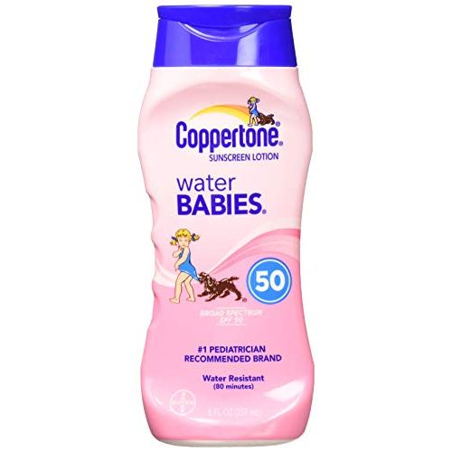  Coppertone WaterBabies Sunscreen Lotion SPF 50, 8 oz