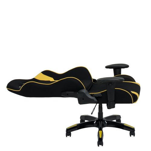  CorLiving LOF-808-G Racing Gaming Chair, Black and Yellow