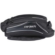 Tourmaster CorTech Super 2.0 Low Profile Adult Strap Mount Tank Bag, Black, Expandable Up To 10-Liters
