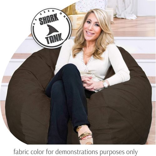  CordaRoys Chenille, Convertible Chair Folds Bed, As Seen on Shark Tank-Espresso, King Size Bean Bag,