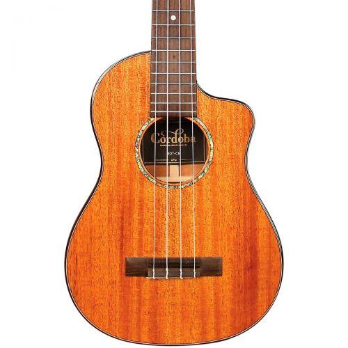  Cordoba},description:The 30T-CE tenor uke is an extremely lightweight instrument that features the classic combination of a solid mahogany top, back and sides, giving it a warm and