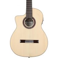Cordoba GK Studio Negra Lefty Cutaway Flamenco Acoustic-Electric Nylon String Guitar, Iberia Series
