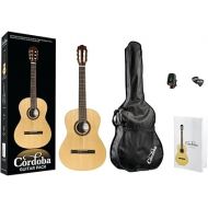 Cordoba CP100 Guitar Pack Classical Acoustic Nylon String Guitar, Protege Series, with Standard Gig Bag