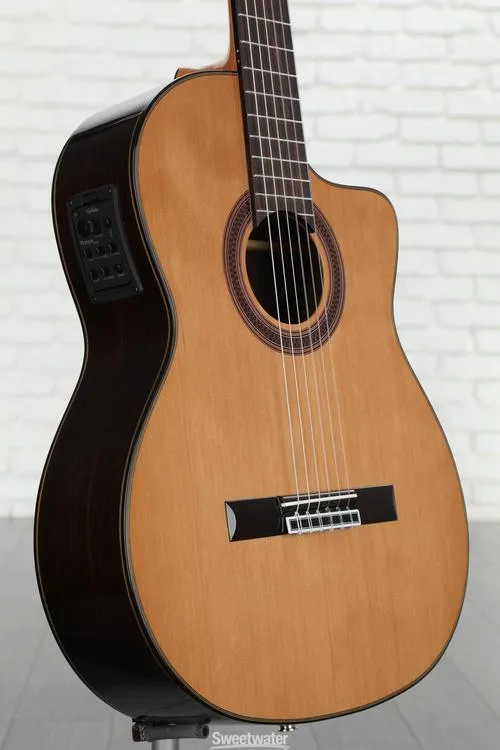 Cordoba C7-CE Nylon String Acoustic-electric Guitar - Cedar