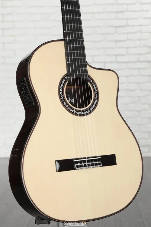 Cordoba GK Pro Negra Nylon String Acoustic-Electric Guitar - Spruce