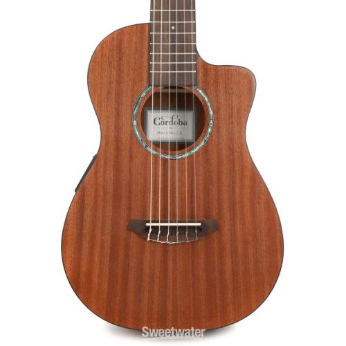  Cordoba Mini II MH-CE Nylon-string Acoustic-electric Guitar - Mahogany